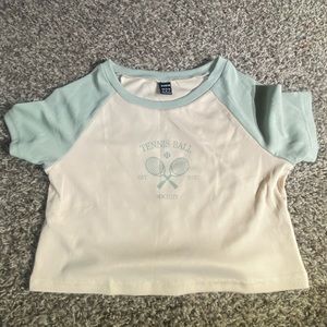 SHEIN tennis ball crop top
